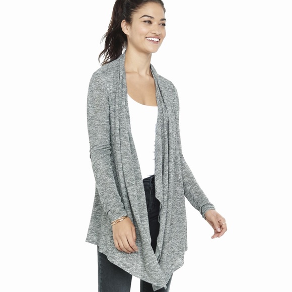 Grey Cardigan Long Oversized Large 